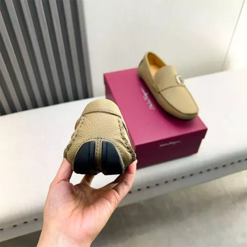 Replica Salvatore Ferragamo Leather Shoes For Men #1319308 $100.00 USD for Wholesale