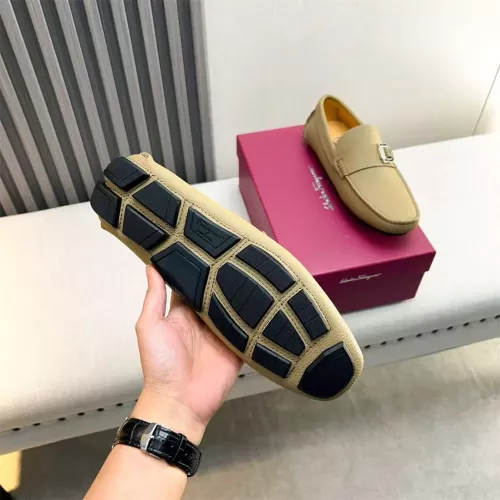 Replica Salvatore Ferragamo Leather Shoes For Men #1319308 $100.00 USD for Wholesale