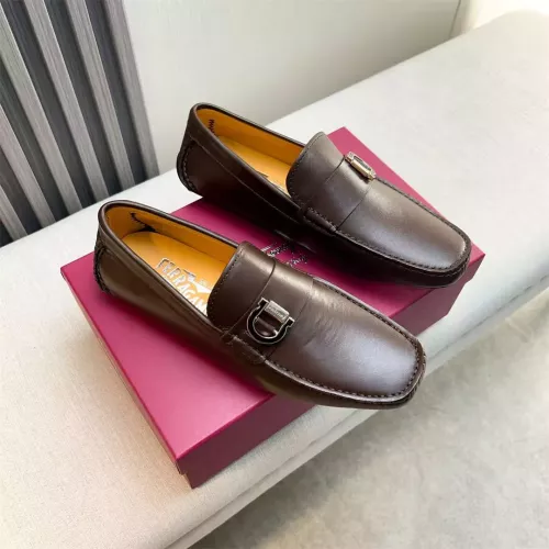 Wholesale Salvatore Ferragamo Leather Shoes For Men #1319309 $100.00 USD, Wholesale Quality Replica Salvatore Ferragamo Leather Shoes