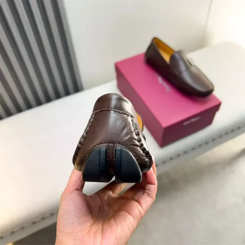 Replica Salvatore Ferragamo Leather Shoes For Men #1319309 $100.00 USD for Wholesale