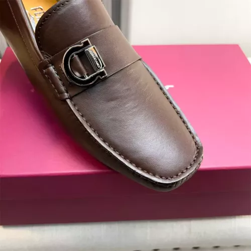 Replica Salvatore Ferragamo Leather Shoes For Men #1319309 $100.00 USD for Wholesale