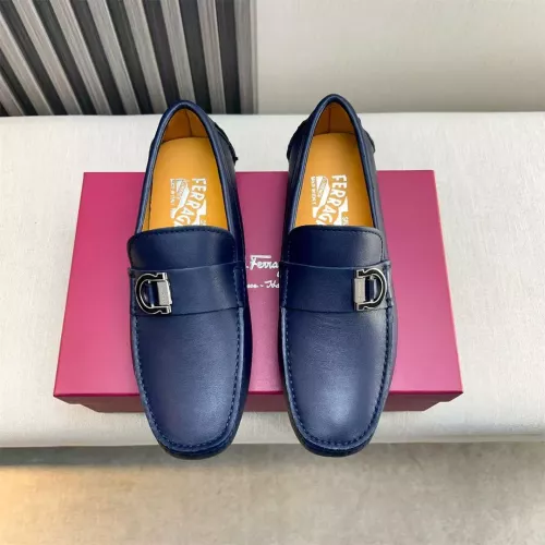 Replica Salvatore Ferragamo Leather Shoes For Men #1319310 $100.00 USD for Wholesale