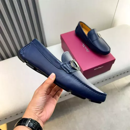 Replica Salvatore Ferragamo Leather Shoes For Men #1319310 $100.00 USD for Wholesale