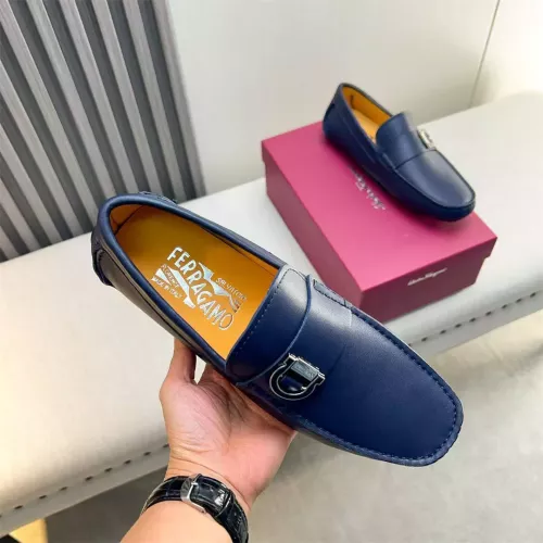 Replica Salvatore Ferragamo Leather Shoes For Men #1319310 $100.00 USD for Wholesale