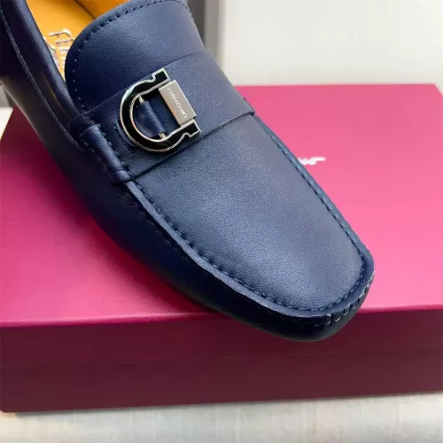 Replica Salvatore Ferragamo Leather Shoes For Men #1319310 $100.00 USD for Wholesale