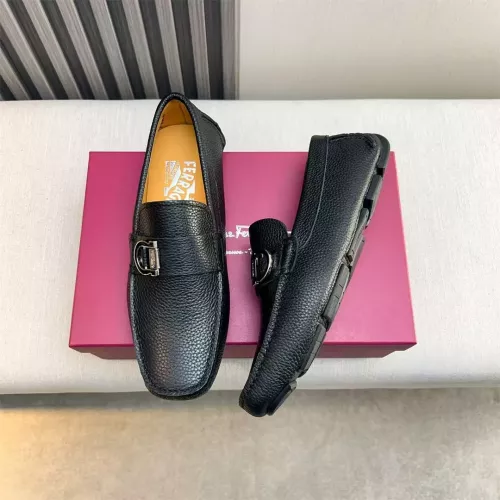 Replica Salvatore Ferragamo Leather Shoes For Men #1319311 $100.00 USD for Wholesale