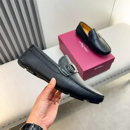 Replica Salvatore Ferragamo Leather Shoes For Men #1319311 $100.00 USD for Wholesale