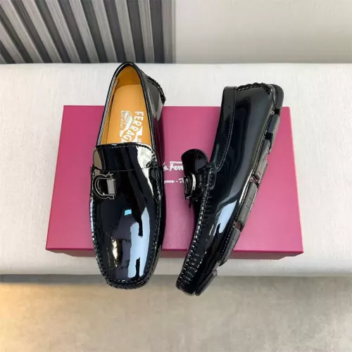 Replica Salvatore Ferragamo Leather Shoes For Men #1319313 $100.00 USD for Wholesale