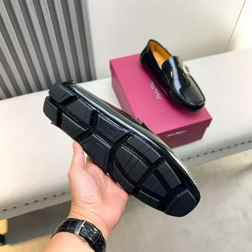 Replica Salvatore Ferragamo Leather Shoes For Men #1319313 $100.00 USD for Wholesale
