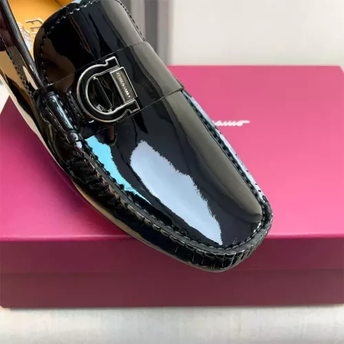 Replica Salvatore Ferragamo Leather Shoes For Men #1319313 $100.00 USD for Wholesale