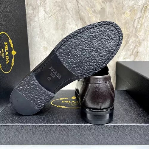 Replica Prada Leather Shoes For Men #1319327 $155.00 USD for Wholesale