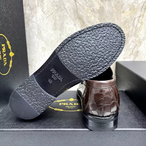 Replica Prada Leather Shoes For Men #1319329 $155.00 USD for Wholesale