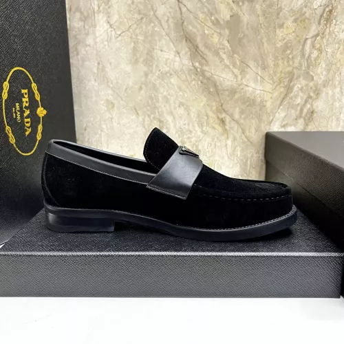 Replica Prada Leather Shoes For Men #1319335 $155.00 USD for Wholesale