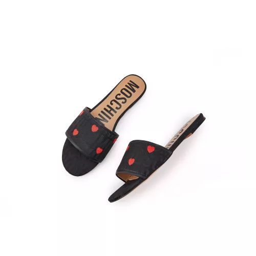 Wholesale Moschino Slippers For Women #1319576 $82.00 USD, Wholesale Quality Replica Moschino Slippers