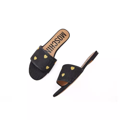 Wholesale Moschino Slippers For Women #1319585 $82.00 USD, Wholesale Quality Replica Moschino Slippers