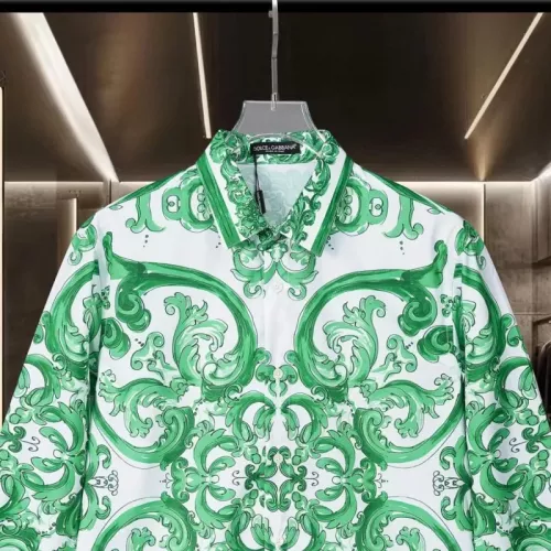 Replica Dolce & Gabbana D&G Shirts Long Sleeved For Unisex #1319614 $60.00 USD for Wholesale