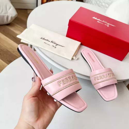 Replica Salvatore Ferragamo Slippers For Women #1319616 $82.00 USD for Wholesale