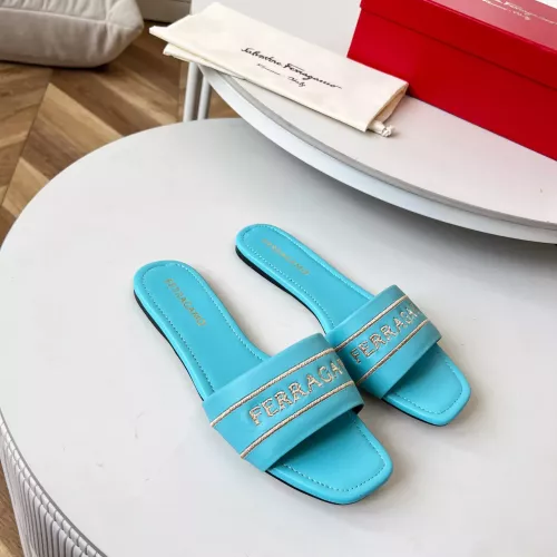 Replica Salvatore Ferragamo Slippers For Women #1319619 $82.00 USD for Wholesale