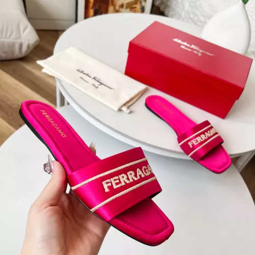 Replica Salvatore Ferragamo Slippers For Women #1319623 $82.00 USD for Wholesale