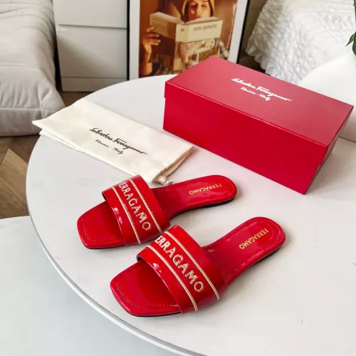 Wholesale Salvatore Ferragamo Slippers For Women #1319629 $82.00 USD, Wholesale Quality Replica Salvatore Ferragamo Slippers