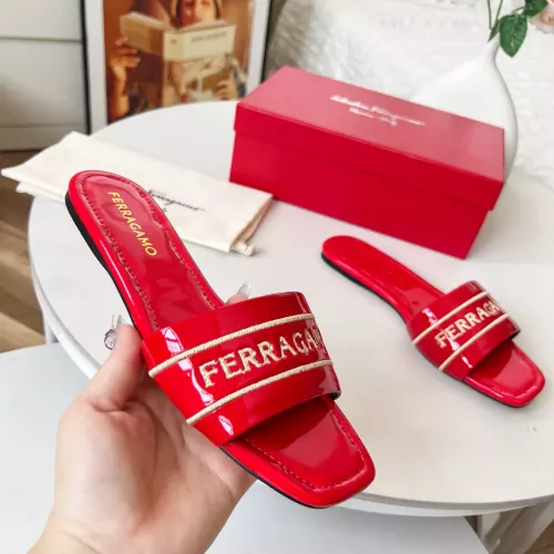 Replica Salvatore Ferragamo Slippers For Women #1319629 $82.00 USD for Wholesale