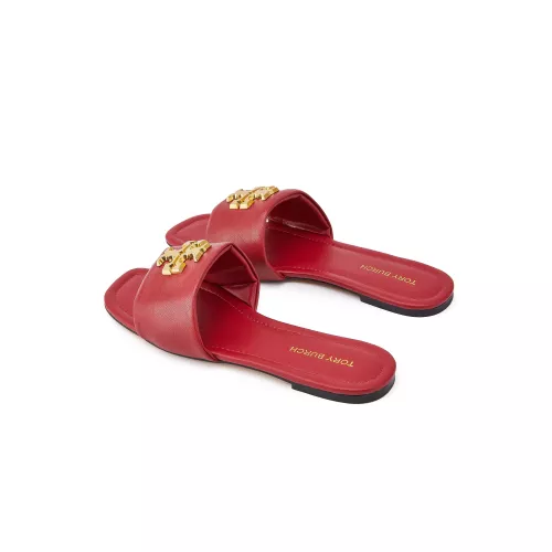 Replica Tory Burch TB Slippers For Women #1319946 $82.00 USD for Wholesale