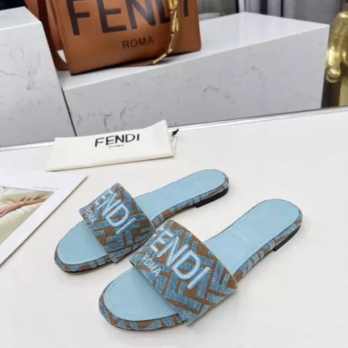Wholesale Fendi Slippers For Women #1320229 $82.00 USD, Wholesale Quality Replica Fendi Slippers