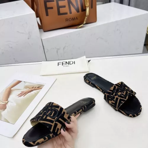 Replica Fendi Slippers For Women #1320231 $82.00 USD for Wholesale