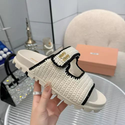 Replica MIU MIU Slippers For Women #1320327 $92.00 USD for Wholesale