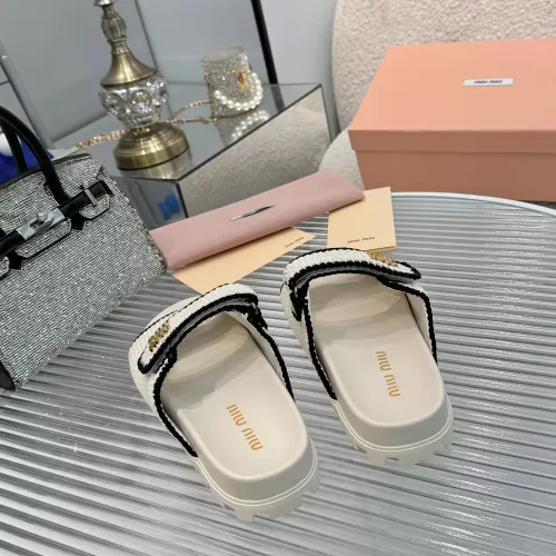 Replica MIU MIU Slippers For Women #1320327 $92.00 USD for Wholesale