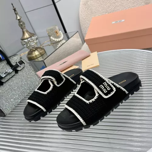 Wholesale MIU MIU Slippers For Women #1320328 $92.00 USD, Wholesale Quality Replica MIU MIU Slippers
