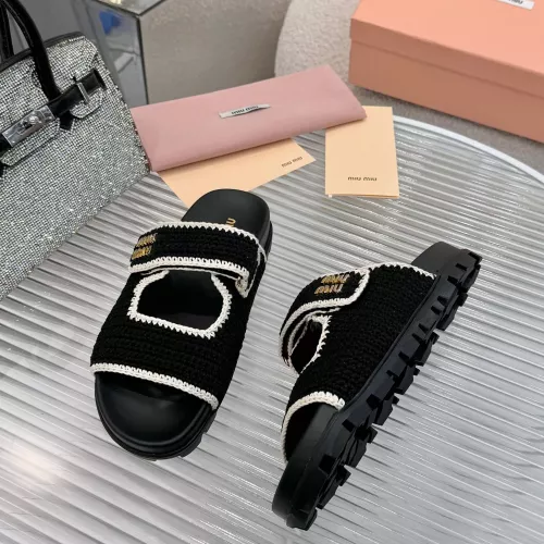 Replica MIU MIU Slippers For Women #1320328 $92.00 USD for Wholesale