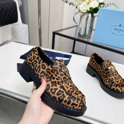 Replica Prada Leather Shoes For Women #1320346 $102.00 USD for Wholesale