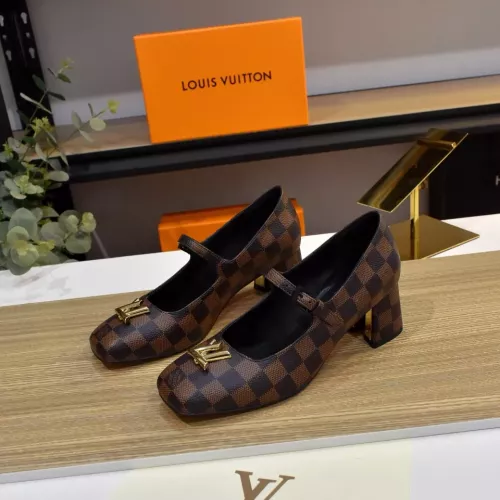Wholesale Louis Vuitton High-Heeled Shoes For Women #1320433 $80.00 USD, Wholesale Quality Replica Louis Vuitton High-Heeled Shoes
