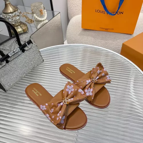Wholesale Louis Vuitton Slippers For Women #1320445 $85.00 USD, Wholesale Quality Replica Louis Vuitton Slippers