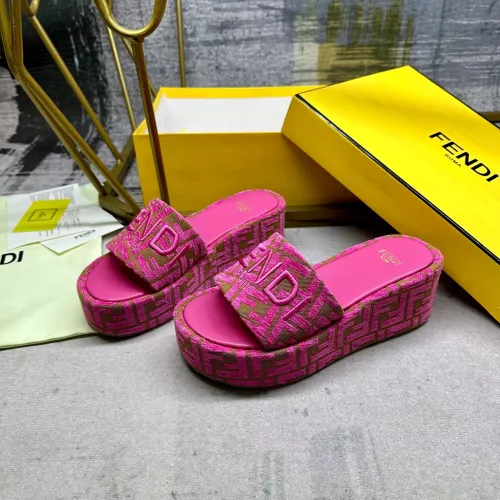 Wholesale Fendi Slippers For Women #1320466 $85.00 USD, Wholesale Quality Replica Fendi Slippers