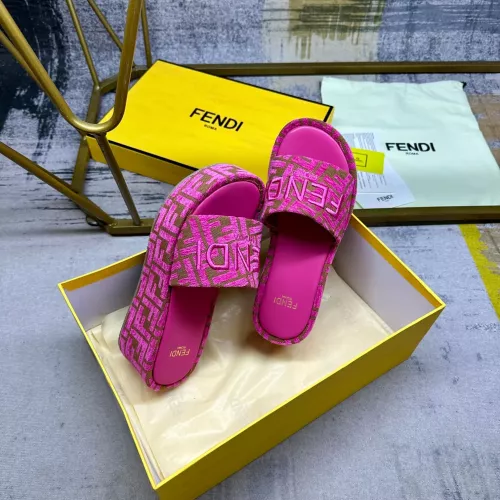 Replica Fendi Slippers For Women #1320466 $85.00 USD for Wholesale