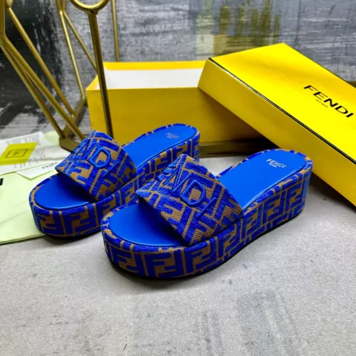 Wholesale Fendi Slippers For Women #1320468 $85.00 USD, Wholesale Quality Replica Fendi Slippers