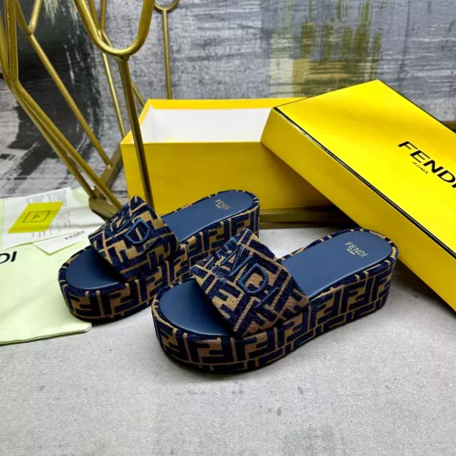 Wholesale Fendi Slippers For Women #1320469 $85.00 USD, Wholesale Quality Replica Fendi Slippers