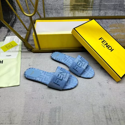 Wholesale Fendi Slippers For Women #1320486 $80.00 USD, Wholesale Quality Replica Fendi Slippers