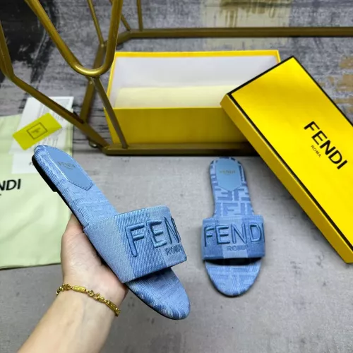 Replica Fendi Slippers For Women #1320486 $80.00 USD for Wholesale
