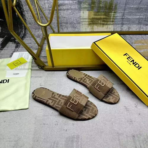 Wholesale Fendi Slippers For Women #1320488 $80.00 USD, Wholesale Quality Replica Fendi Slippers
