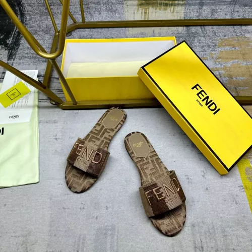 Replica Fendi Slippers For Women #1320488 $80.00 USD for Wholesale