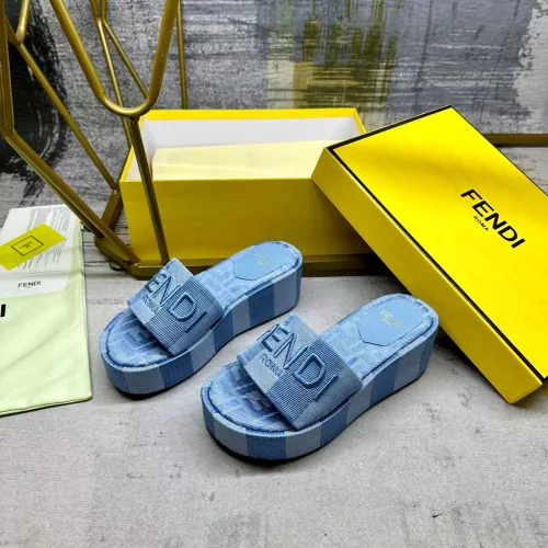 Wholesale Fendi Slippers For Women #1320494 $82.00 USD, Wholesale Quality Replica Fendi Slippers