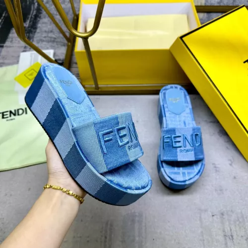 Replica Fendi Slippers For Women #1320494 $82.00 USD for Wholesale