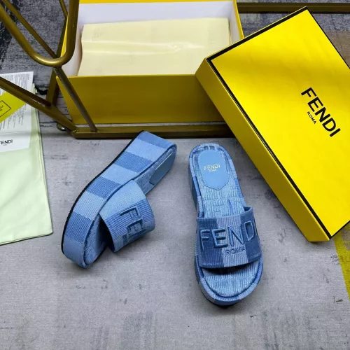 Replica Fendi Slippers For Women #1320494 $82.00 USD for Wholesale