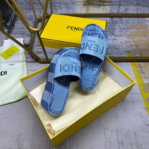 Replica Fendi Slippers For Women #1320494 $82.00 USD for Wholesale
