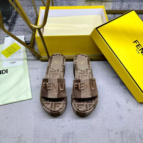 Replica Fendi Slippers For Women #1320495 $82.00 USD for Wholesale