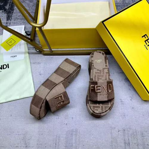 Replica Fendi Slippers For Women #1320495 $82.00 USD for Wholesale