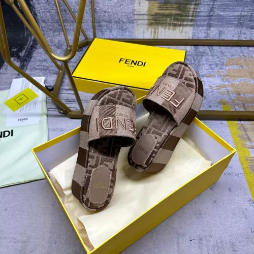 Replica Fendi Slippers For Women #1320495 $82.00 USD for Wholesale